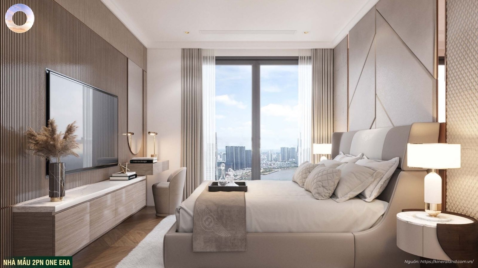Nhà Mẫu Căn Hộ 2 Phòng Ngủ (2pn) Dự án One Era Thuận Giao, Tp.hcm