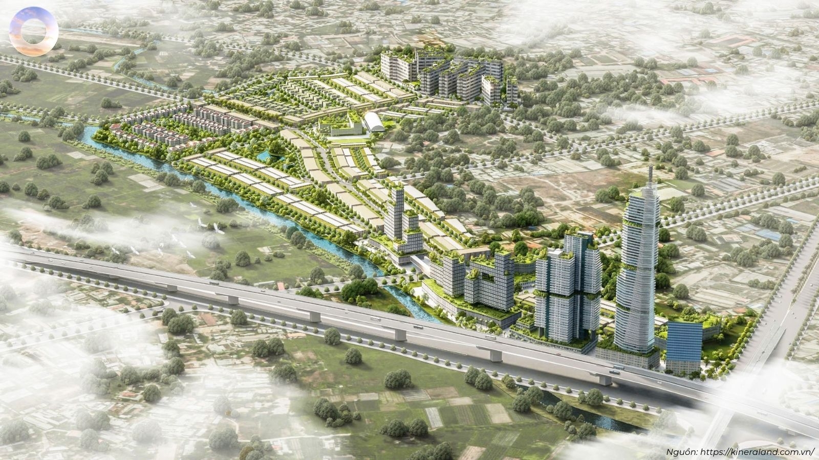 Phối cảnh tổng thể dự án One Era Thuận An bởi CĐT Kinera