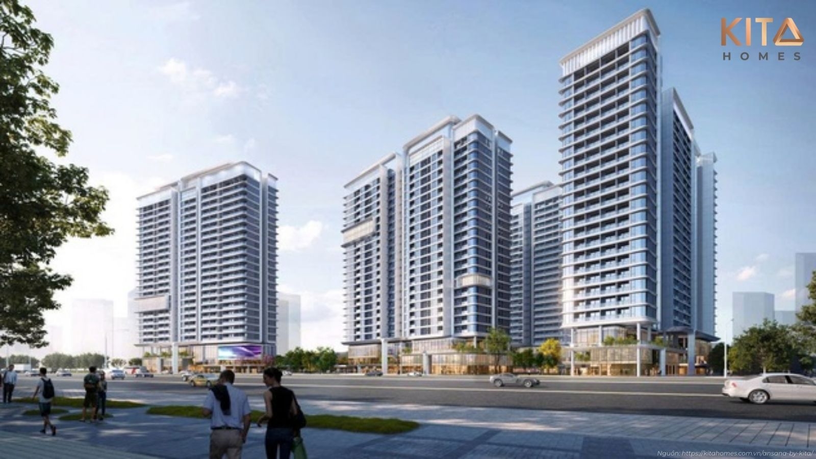 Phối cảnh tổng thể dự án Ansana By Kita Võ Văn Kiệt