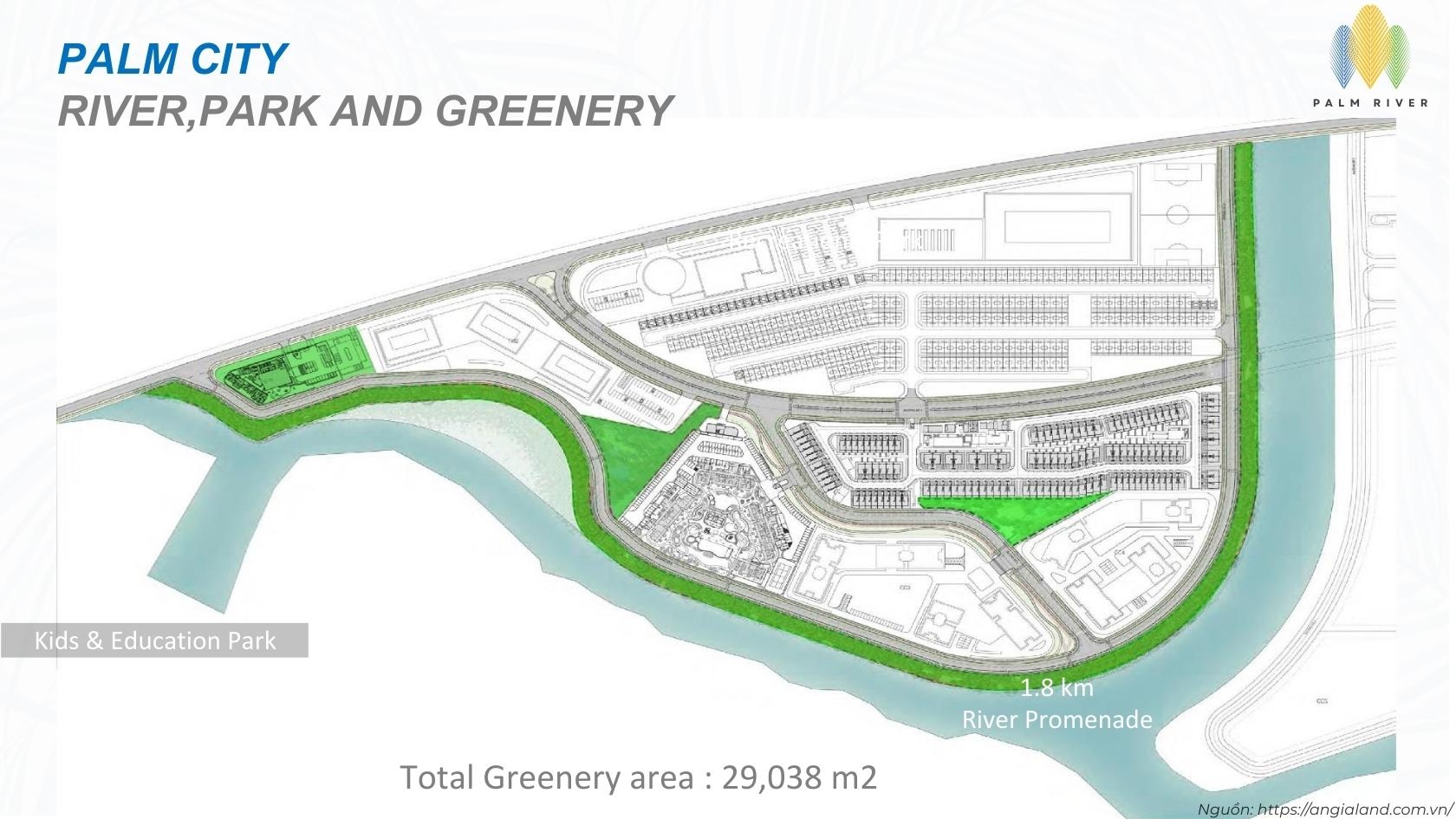 Mặt Bằng Tổng Thể Dự Án Căn Hộ Palm River Quận 2 Phường An Phu Nam Rạch Chiếc